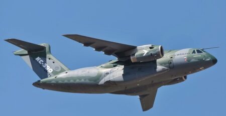 09/10/2023, Avião da Embraer KC 390. Foto: Marcos Corrêa/PR/Wikipedia