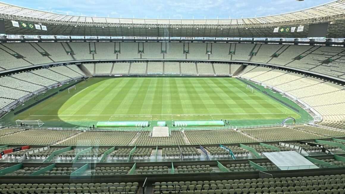 Durante o intervalo de jogos devido o Mundial de Clubes da FIFA, a Arena Castelão segue com cronograma de revitalização do gramado