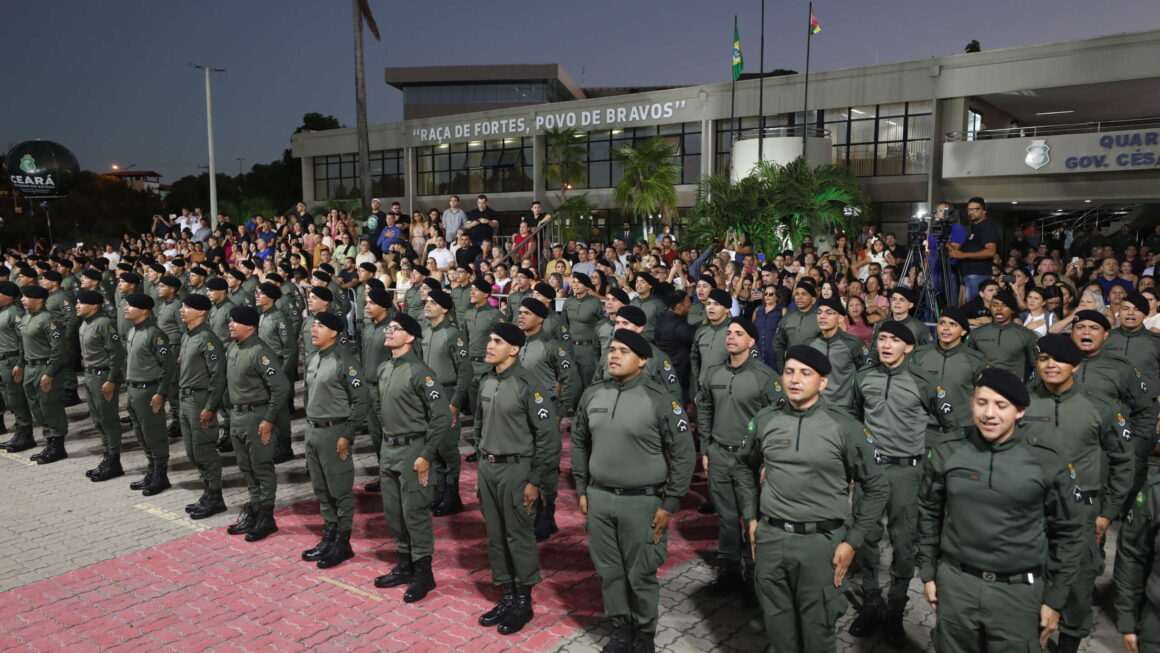 Governo do Ceará reforça patrulhamento em Fortaleza e sua Região Metropolitana, prioritariamente com nova turma com 175 policiais militares