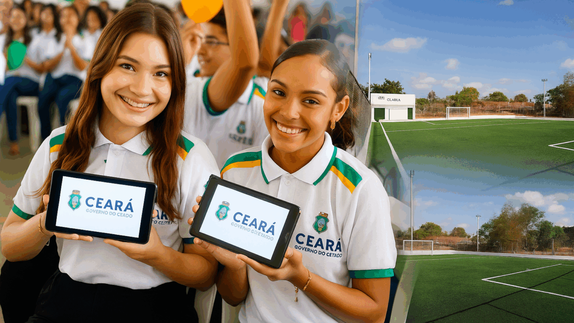 Tecnologia e Esporte Juntos! Governo do Ceará Leva Tablets e Areninha a Martinópole