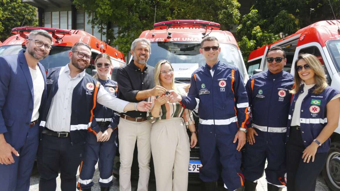 Ceará recebe frota novinha do Samu 192 que reforçam o atendimento em 10 Municípios