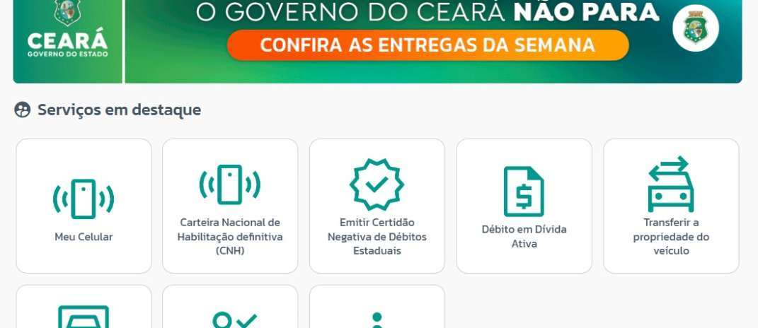 GOVERNO DO CEARÁ LANÇA NOVO PORTAL COM MAIS SERVIÇOS E FACILIDADES PARA A POPULAÇÃO