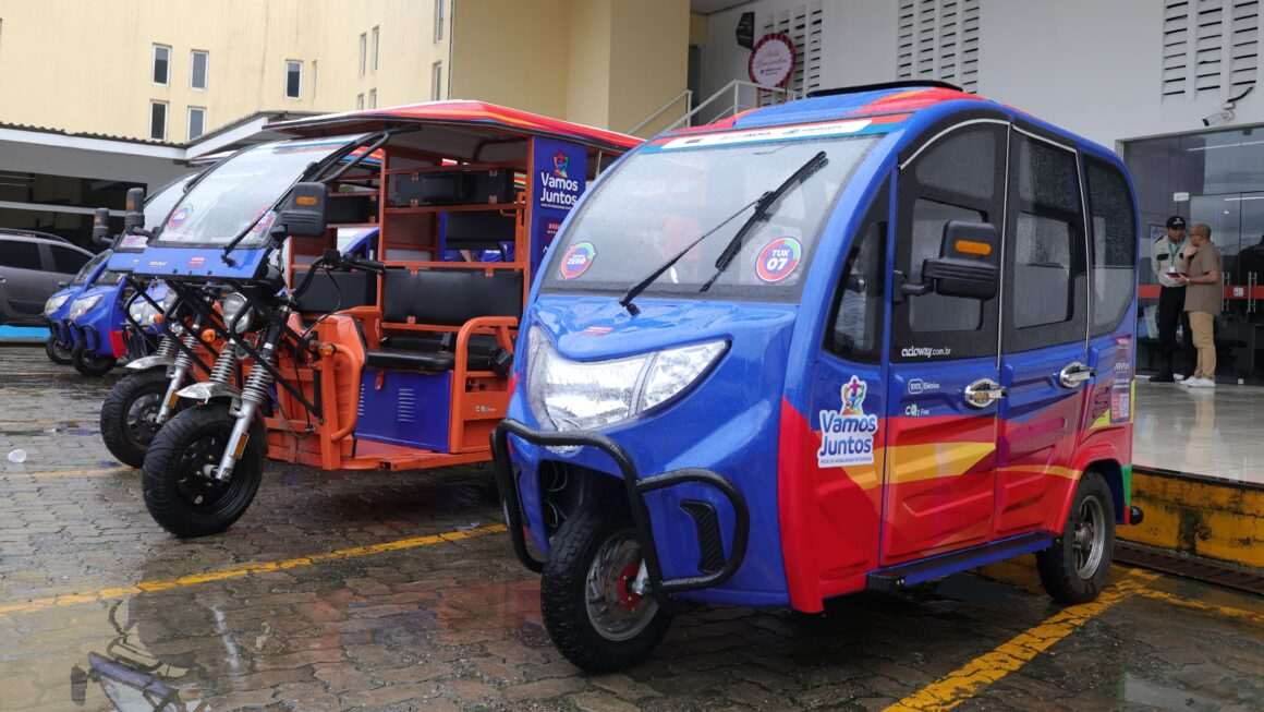 Fortaleza: triciclos elétricos somam 12 mil viagens e evitam quase quatro toneladas de poluentes